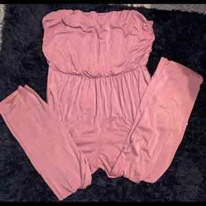Forever 21+ pink jumpsuit